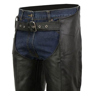 Best Quality Genuine Leather Waterproof Breathable Horse Riding Western Style <b>Half</b> <b>Chaps</b> Available in All Colors and Sizes - Product Image 5