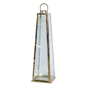 Lanterne à bougie en métal noir classique, décorative, à suspendre, en verre, pour les centres de table de mariage, la décoration de la maison et du jardin - Product Image 4