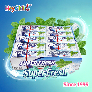 Bonbons en gros personnalisés sous marque privée, <span class=keywords><strong>chewing</strong></span>-<span class=keywords><strong>gum</strong></span> fruité super frais, boîte de 30 pièces, collations quotidiennes à mâcher au Xylitol - Product Image 6