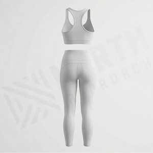 Conjunto de Yoga sin Costuras de Secado Rápido para Mujer, Sujetador Deportivo Reversible, Leggings Transpirables, Ropa Deportiva, Color Personalizado - Product Image 2