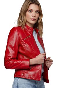 Chaquetas de Cuero Genuino de Diseño Moderno, Hechas en Pakistán, Colores Personalizados, Chaquetas de Cuero para Mujer - Product Image 6