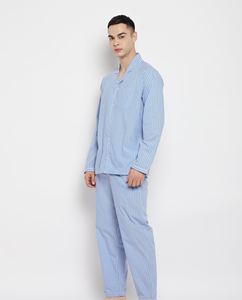 Terry Thermal <b>Pajama</b> <b>Set</b> Two Piece Breathable Sleepwear Plus Size Cozy Homewear Custom Logo Nightwear - Product Image 3