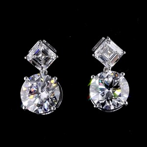 Parure de collier classique et tendance avec diamants de laboratoire gradués, chaîne à maillons, taille brillant, or blanc, bijoux de fiançailles, pour anniversaire et soirée - Product Image 2