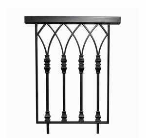 Barandilla Elegante de Hierro y Aluminio con Acabado Decorativo Antiguo para Escaleras, Balcones, Jardines y Hogares Modernos - Product Image 1