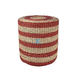 Pouf en jacinthe d'eau tressé à la main, favori des clients, pour salon et décoration intérieure, directement de l'usine - Product Image 6
