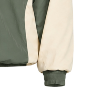 Mens Olive Green Neutral Colorblock Windbreaker <b>Hoodie</b> <b>Lightweight</b> Quarter Zip Pullover Jacket Outdoor Sports Casual Wear - Product Image 5