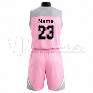 Venta al por Mayor de Fábrica, Jersey de Baloncesto Reversible de Secado Rápido Personalizado, Uniforme de Baloncesto Económico para Jóvenes y Niños, Diseño de Logotipo Personalizado - Product Image 2