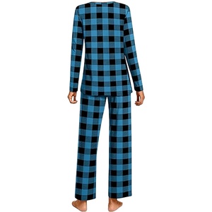 Autumn Winter New Women Pajama Set Long Sleeve Long <b>Pants</b> Two Piece Set Simple Home Clothes - Product Image 3