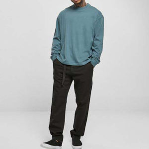 เสื้อยืดโอเวอร์ไซส์ผู้ชาย แขนยาว ผ้าฝ้าย 100% อย่างยั่งยืน ทรงหลวม คุณภาพดีเยี่ยม ตอบโจทย์ความต้องการสูง - Product Image 4