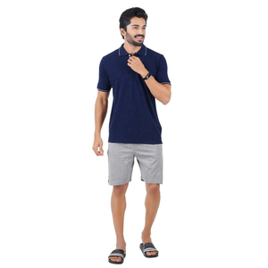 2026 <b>Top</b> Trending Autumn Men's Polo Shirt Short Set Premium Quality Sports Casual Two-Piece Shorts Set Plus Size <b>Thermal</b> - Product Image 4