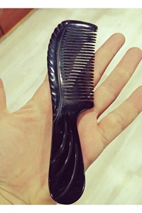 Peigne en corne de buffle naturelle, peigne pour cheveux fait à la main pour hommes et femmes - Product Image 2
