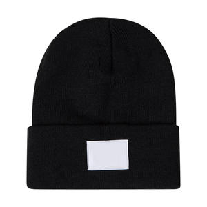 New Trendy Design of 2026 Unisex Brown Beanie Hat 100% Acrylic Knitted <b>Winter</b> Casual <b>Cap</b> Solid Color Cuffed Design Adults - Product Image 4