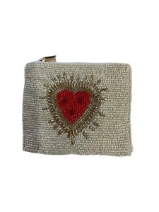 Monedero de Lujo Premium, Elegante y con Diseño de Corazón Hecho a Mano con Cuentas, en Rosa y Negro con Opción de Color Personalizado - Product Image 2