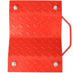 Chariot de manutention robuste à 4 roues, capacité 6000 lbs, avec piquets rouges, pour déplacement de voitures et chariots de manutention - Product Image 4