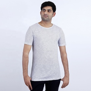 Camiseta de media manga de alta calidad para hombre tela de punto de verano transpirable con cuello redondo estampado personalizado con logotipo bordado - Product Image 3