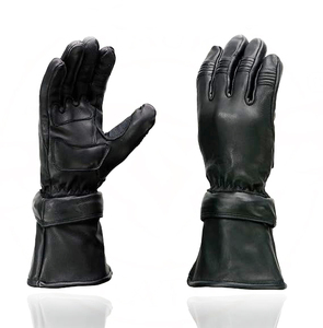 Gants en cuir noir pour homme Samroz Sports - Product Image 2