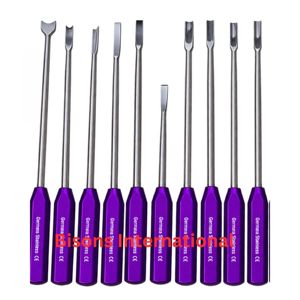 Kit d'instruments de retrait de ciment certifié CE Bisons International pour la révision de l'arthroplastie du genou, de la hanche et de l'épaule - Product Image 3