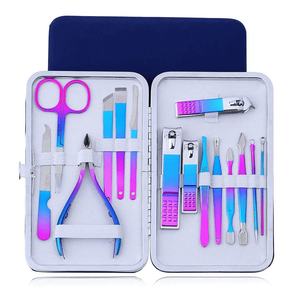 Professional Stainless Steel <b>Manicure</b> Pedicure Tool Set Custom Logo Luxury Nail Clippers <b>Kit</b> Grooming <b>Manicure</b> and Pedicure Set - Product Image 1