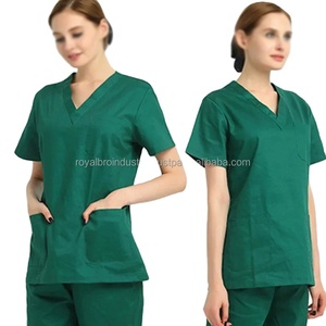 Uniforme d'hôpital, blouse de laboratoire, tenue de chirurgie, vêtements de travail pour médecin et infirmière, tablier de lavage des mains, tissé, respirant, confortable, couleur personnalisée - Product Image 2