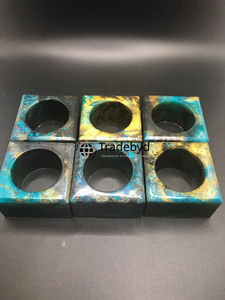 Anillo de Servilleta de Resina Moderno Hecho a Mano, Decoración de Mesa de Comedor, Accesorios Premium para Decoración de Mesa de Boda y Hotel por Tradebyd - Product Image 3