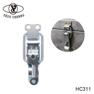 Loquet à levier robuste à ressort, verrouillable à cadenas, pour boîtier - Product Image 1