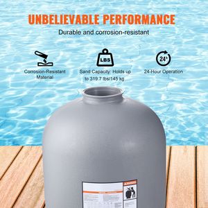 Filtro a Sabbia in PVC da 24 Pollici per Portata Fino a 65 GPM, Valvola Multiporta a 7 Vie su Misura, Sistema di Filtrazione per Piscine - Product Image 3