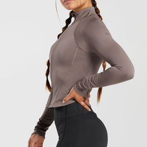 Leggings de Yoga Transpirables Dorados de la Mejor Calidad y Chaquetas Deportivas con Cierre Frontal, Conjunto de Yoga de 3 Piezas, Ropa Deportiva - Product Image 4