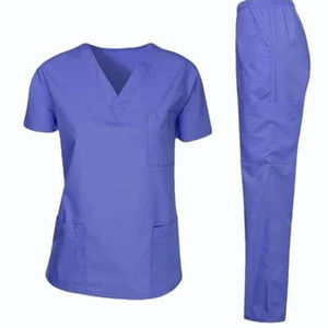 Hauts de tenues médicales unisexe, élastiques, anti-plis, tissés, ajustés, avec détection d'aiguilles, en polyester et élasthanne, pour infirmières et médecins - Product Image 4