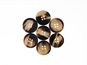 Boutons perlés modernes en corne de buffle véritable, personnalisables, écologiques, polis, vente en gros, pour décoration de mariage, artisanat naturel - Product Image 3