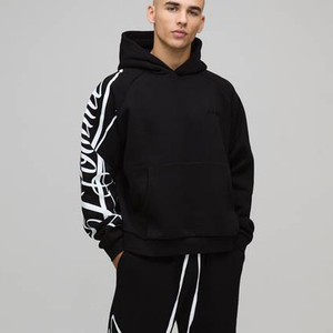 <b>Custom</b> Screen Print Design Cotton Fleece Sun Fade Men's Graphic Hoodies Streetwear Pullover Sweatshirt Manufacturer Supplier OEM - Product Image 1