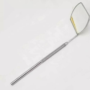 Gold Plated Diamond Eyelash <b>Mirror</b> Stainless Steel Non-slip Handle Eyelash Extension Tools Equipment For Beauty Salon - Product Image 2