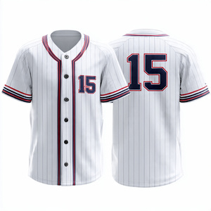 Camisetas de Béisbol con Logotipo Personalizado Más Vendidas, Uniformes Deportivos Sublimados para Hombre, que Absorben la Humedad - Product Image 4