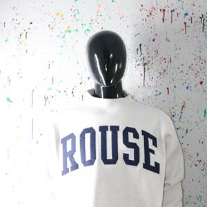 Sudadera ROUSE WHITE con cuello alto, 100% azul marino, con apliques bordados, cuello ancho, CLUSH SPORTS - Product Image 4