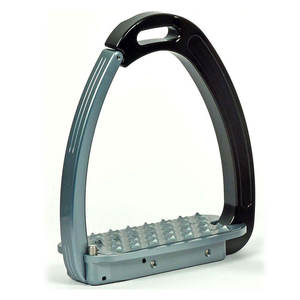 อุปกรณ์ขี่ม้าสำหรับสัตวแพทย์ คู่อุปกรณ์ยึดเท้าม้าสแตนเลสแบบเวนิส ดีไซน์กันลื่น ป้องกันข้อเท้าขั้นสูง ทนทาน - Product Image 2