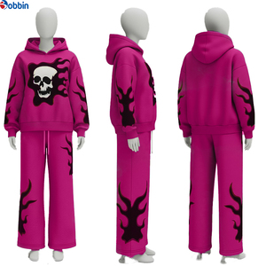 Conjunto Deportivo para Hombre, Estilo Nuevo, Unisex, Azul, con Capucha, Manga Larga, Estampado por Sublimación, Corte Holgado, Informal, para Otoño - Product Image 6