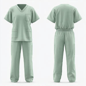 Conjunto de Uniforme Médico Elástico de Punto, Uniforme de Enfermera Cómodo - Product Image 4