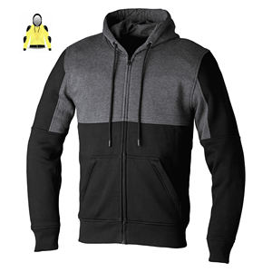 Veste à capuche pour moto 100% coton, entièrement doublée de polaire, thermique, coupe-vent, respirante, pour homme - Product Image 1