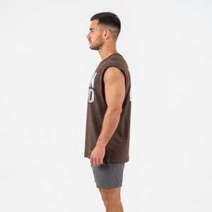 Wholesale Men's Cotton Workout Tank Top Gym <b>Singlet</b> & Muscle Tank Top Custom Men Activewear And Workout Apparel - Product Image 3