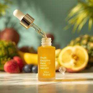 เซรั่มบำรุงผิวหน้าสูตรต่อต้านริ้วรอย ผลิตภัณฑ์แบรนด์ส่วนตัว ผสมเปปไทด์และเอนไซม์ ช่วยบำรุงผิว ลดรอยสิว จุดด่างดำ และผลัดเซลล์ผิว - Product Image 1