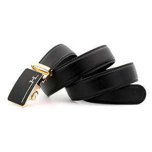 Ceinture automatique en cuir véritable personnalisée pour homme, ceinture à cliquet en cuir de vache, tenue décontractée ou professionnelle - Product Image 3