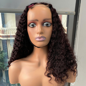 Cheveux vierges LINU vietnamiens Bac Ninh, qualité supérieure, boucles rapides, couleur bordeaux, tissage de cheveux à double trame faite à la machine - Product Image 1