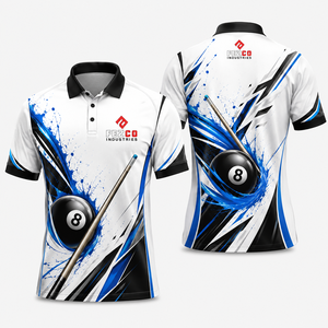Camisetas de Snooker y Billar Reversibles Personalizables de Alta Calidad para Hombre, Diseño Impreso, Diseña Tus Propias Camisetas de Snooker - Product Image 1