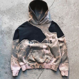 Sweat à capuche pour homme coupe courte et carrée, style vintage délavé à l'acide, avec impression DTG personnalisée, en coton épais de qualité supérieure, style streetwear - Product Image 2