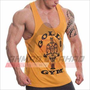 Camiseta sin mangas de verano para hombre, informal, de gimnasio, 100% seda, forro polar, transpirable, con botón de insignia bordado a máquina, ecológica, Ahmad - Product Image 4