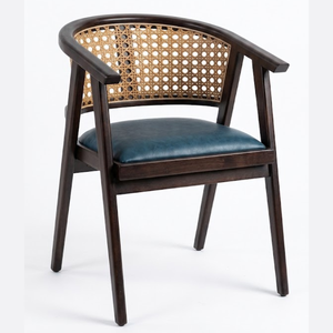 Muebles de jardín hechos de madera de teca y ratán combinados con asiento de espuma suave, diseño moderno y elegante. - Product Image 1
