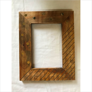 Cadre photo en bois Lichtenberg artisanal unique, cadre photo en bois antique de luxe, cadre photo décoratif pour la maison, à poser sur table - Product Image 6