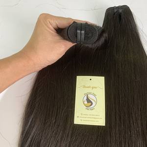 <b>Cheap</b> Best Quality 100% Real Human Hair Bone Straight Hair Bundles Double Drawn Healthy End Hair <b>Extension</b> - Product Image 4