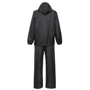 Custom Logo Unisex Waterproof Windproof Breathable Hooded Stand Quick Dry Moisture-Wicking Nylon/Polyester Raincoat Jumpsuit - Product Image 3