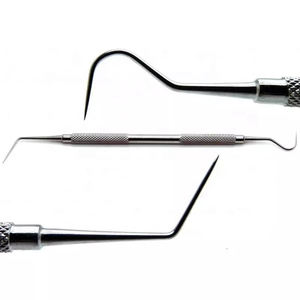 Exploradores Dentales Manuales de Acero Inoxidable, Curetas Dentales, Exploradores Endodónticos de Doble Punta, Certificación CE - Product Image 1
