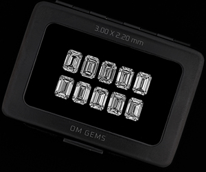 Diamante de laboratorio con corte esmeralda de 1.00 CT, 3.0 x 2.2 mm, diamante cultivado en laboratorio suelto, diamante cultivado en laboratorio CVD-HPHT para joyería (10 piezas) - Product Image 5